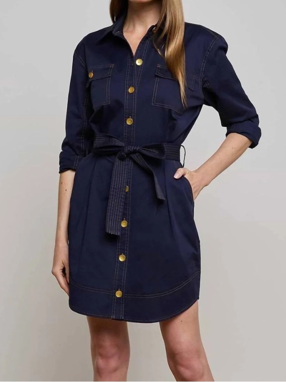 L’agence BNWT Velma Denim Mini Dress